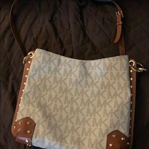 Michael Kors  bag Brown trim gold studs